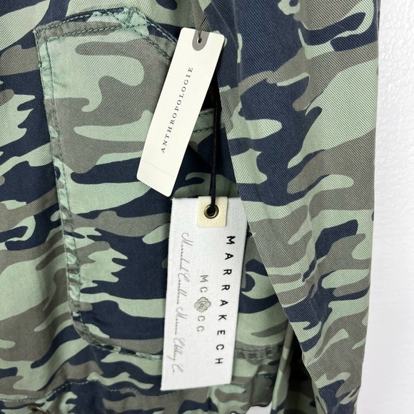 Anthropologie Marrakech Green Camo Jacket Size Large NWT - Picture 11 of 12